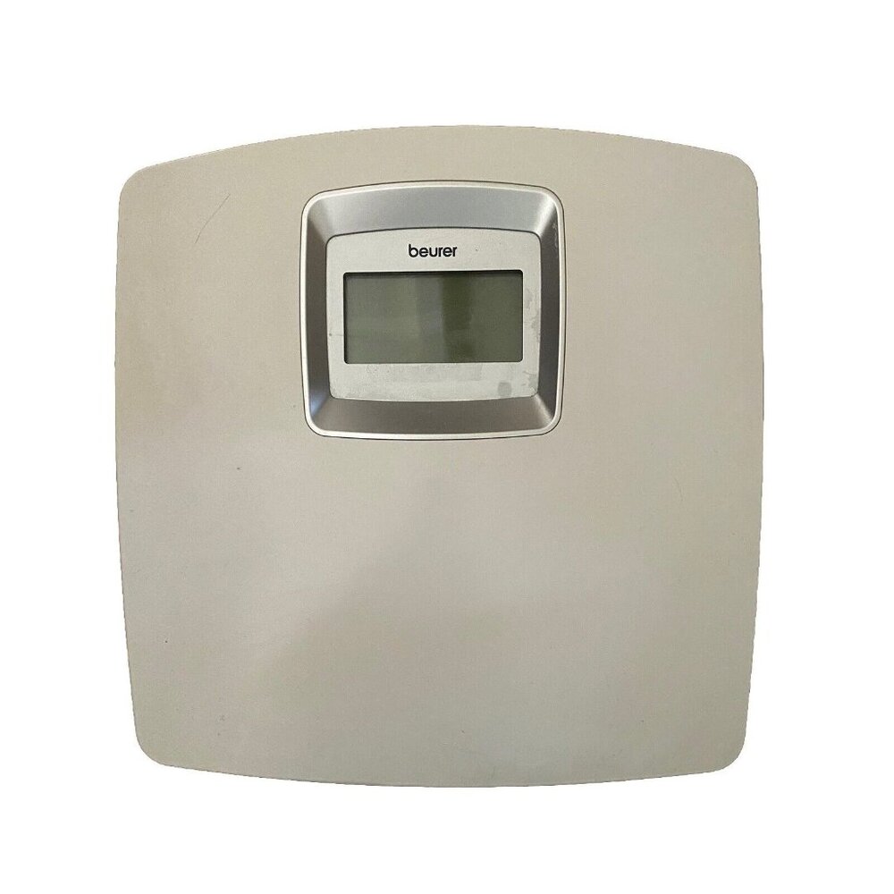 BEURER PS25 Personal Bathroom Scale LCD Display Ivory 400 lbs